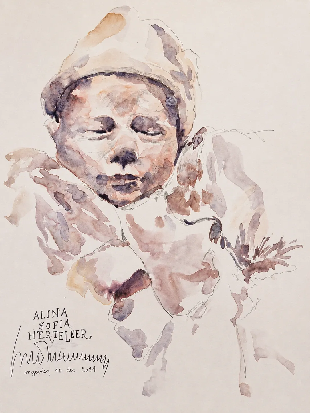 Grandchild, portrait by Kris Herteleer