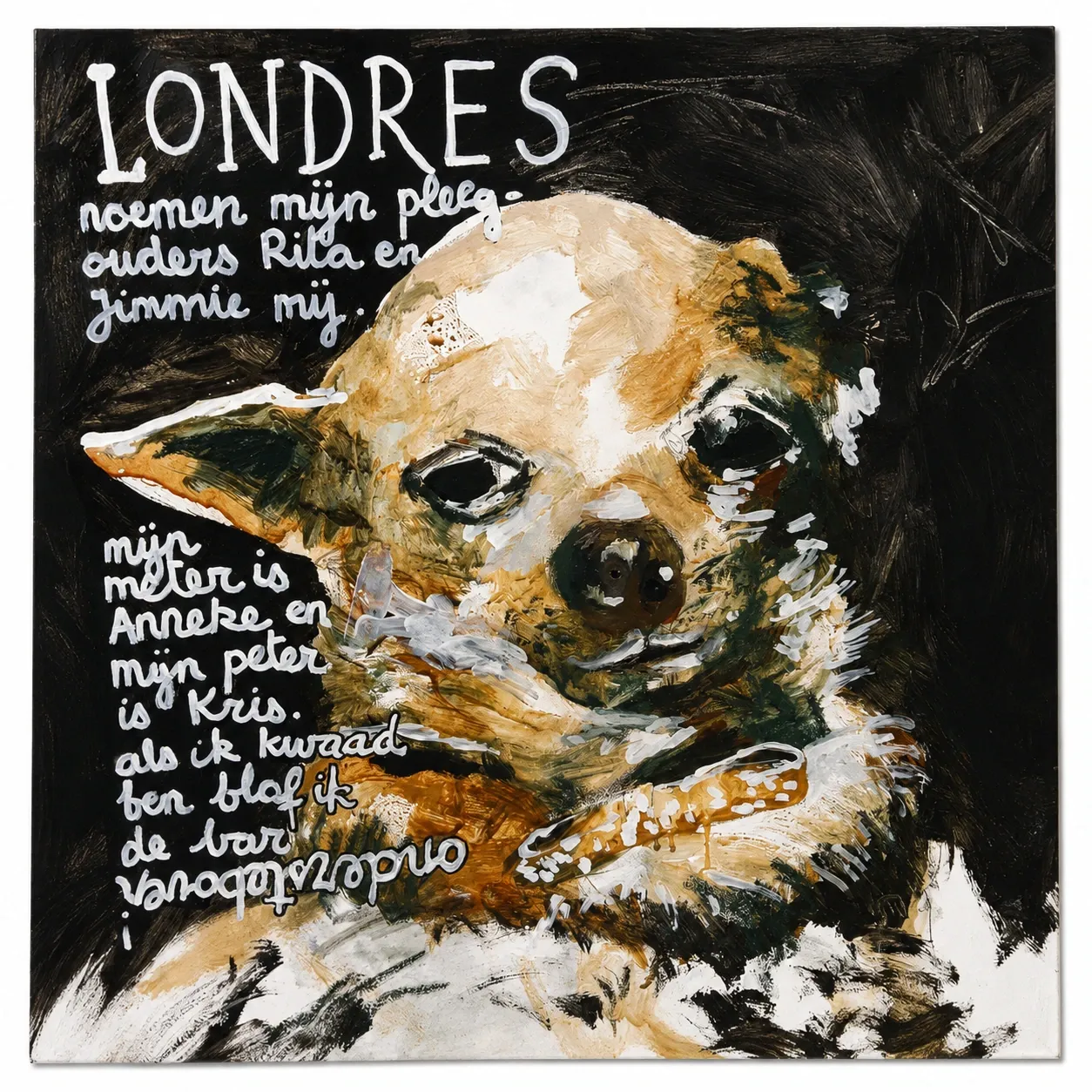 Londres, dog portrait by Kris Herteleer